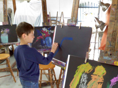 Girl at Easel